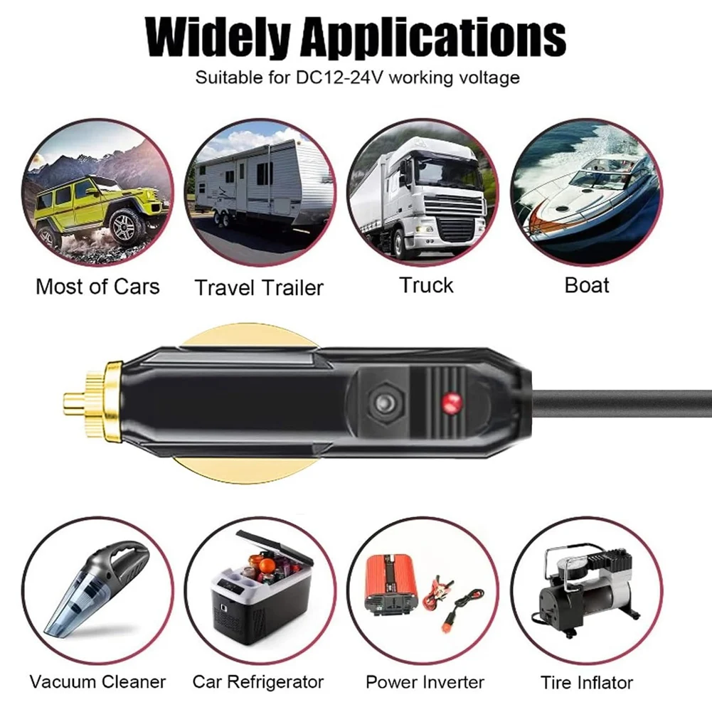 X12A For Starlink Mini DC Power Cable,DC Car Power Cable for Satellite 18AWG, IP68 Waterproof Car Charger Supply Cord,A