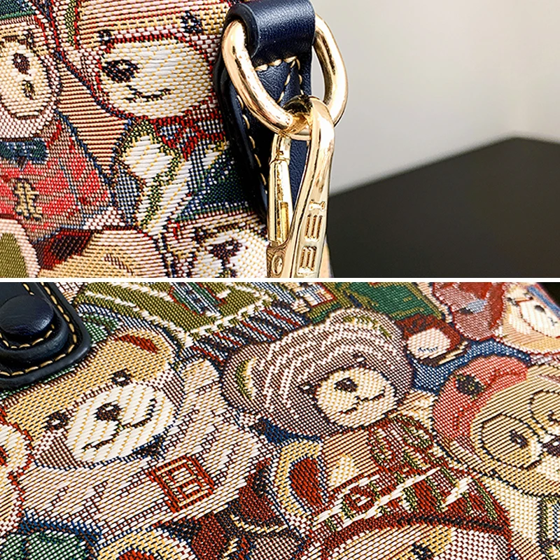 BeiBaoBao Brand handbags for women luxury designer hand Bag women 2023 trend totes Bear print shoulder crossbody bag for women