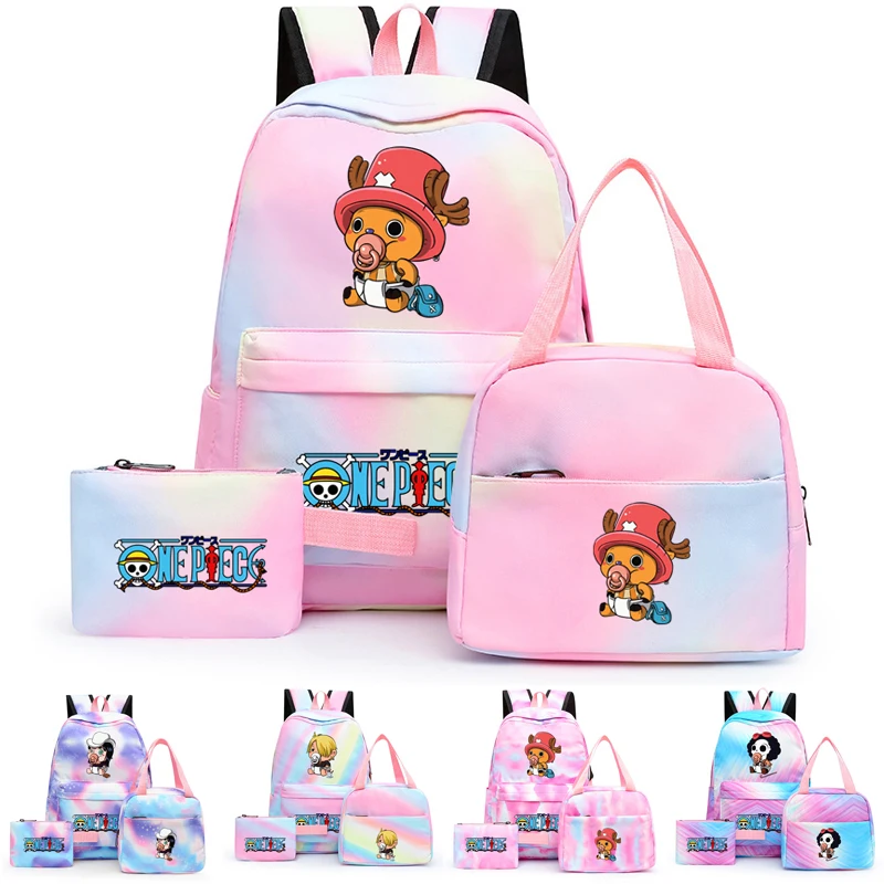 

3 шт./комплект, аниме-рюкзак для девочек и мальчиков