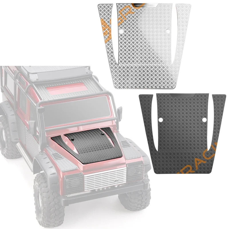 Piastra Paramotore In Metallo Cofano Centrale Per 1/10 Rc Crawler Car Traxxas Trx4 Land Rover Defender Parti Fai Da Te