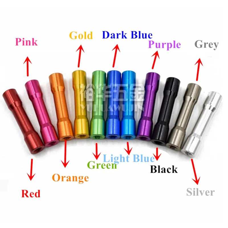10pcs M3 알루미늄 스탠드 오프 스터드 M3 * 10/15/20/25/28/30/35mm RC 부품 용 더블 헤드 라운드 알루미늄 합금 스탠드 오프 스페이서 기둥