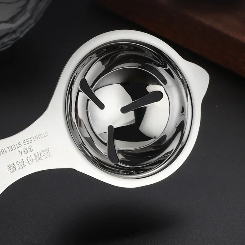 Egg White Separator 304 Stainless Steel Eggs Yolk Filter Gadgets Kitchen Accessories Separating Funnel Spoon Divider Utensils