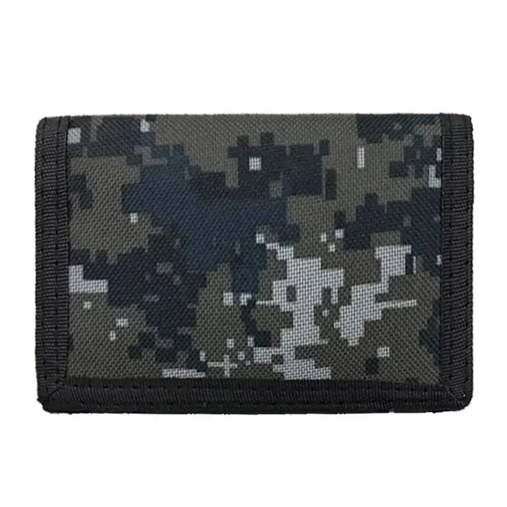 Versatile Camouflage Slim Wallet with Zipper – Classic Trifold Outdoor Travel Coin Purse
