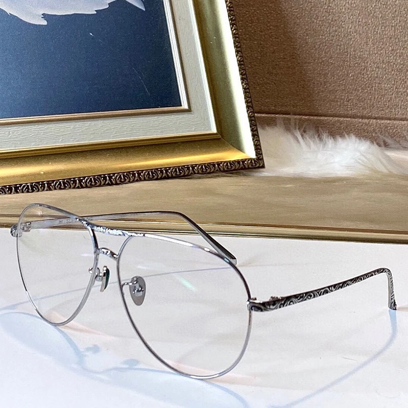 

SUPER SUNG SK898 Optical EYEGLASSES For Unisex Retro Style Anti-blue Light Lens Plate Oval Full Frame With Box