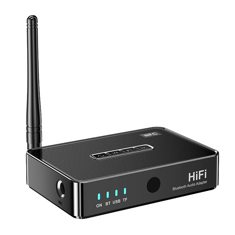 Bluetooth Audio Receiver Transmitter 5.1 NFC Stereo 3.5Mm AUX RCA Optical Hifi Bluetooth Audio Adapter With Remote