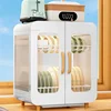 Modern Kitchen Cabinet Countertop Small Storage Cabinets Cupboard Dish and Chopsticks Storage Rack Home Drain Bowl Storage Rack 4