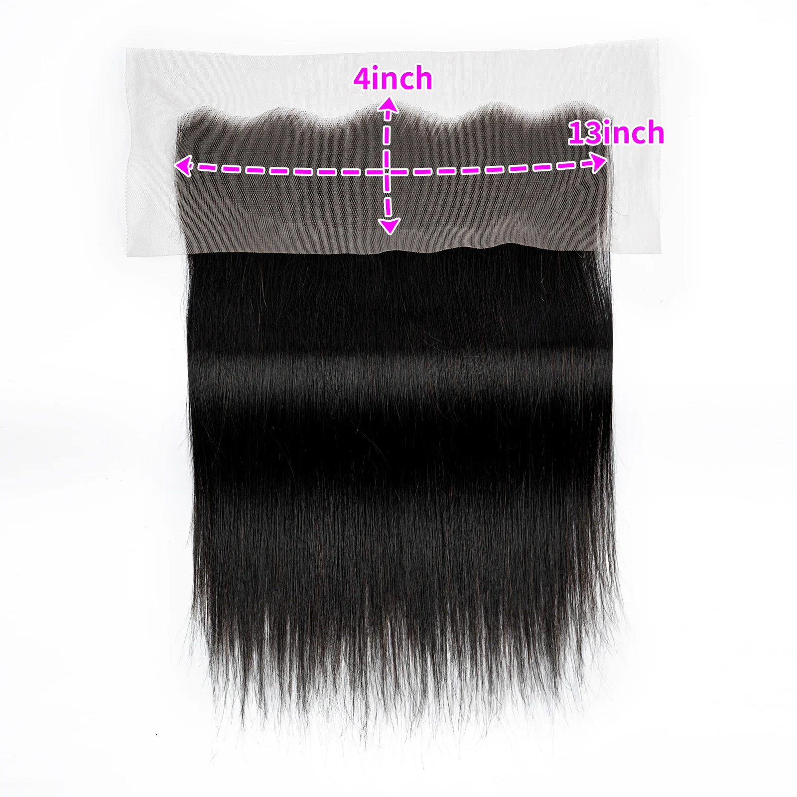 14-30 Inches 15A Vietnamese Virgin Hair Straight 13x4 Transparent Lace Frontal 2x6 5x5 Lace Closure For Black Women