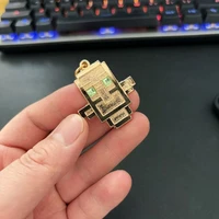 Game Totem of Undying Cosplay Keychain Alloy Cyberpunk Pendant Keyring Key Chain Bag Ornament Accessory Decoration Props 5
