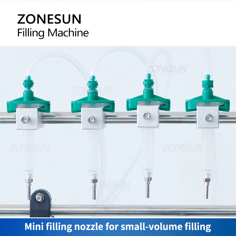 ZONESUN Liquid Filling Machine With Conveyor Bottle Jar Drinks Water Juice Peristaltic Pump Small Production Line ZS-DTPP100C4