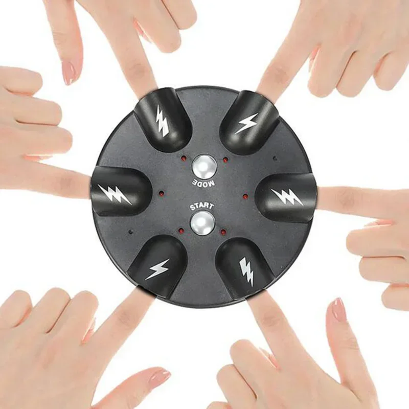 Shock Roulette Party Game Six Finger Heartbeat Lie Detector Spoof Toys Finger Stunning Stress Relief Party Toy Board Game 5