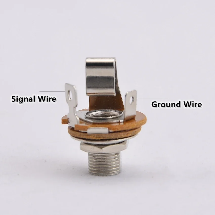 1 Piece 6.35mm Active/Passive Switch craft Short Open Output Jack for Electric Guitar Bass- US(Origin)