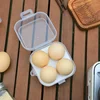 Portable Eggs Box Case Shockproof Egg Holder Kitchen Container Case Transparent Kitchen Organizer For Outdoor Camping Picnic 3