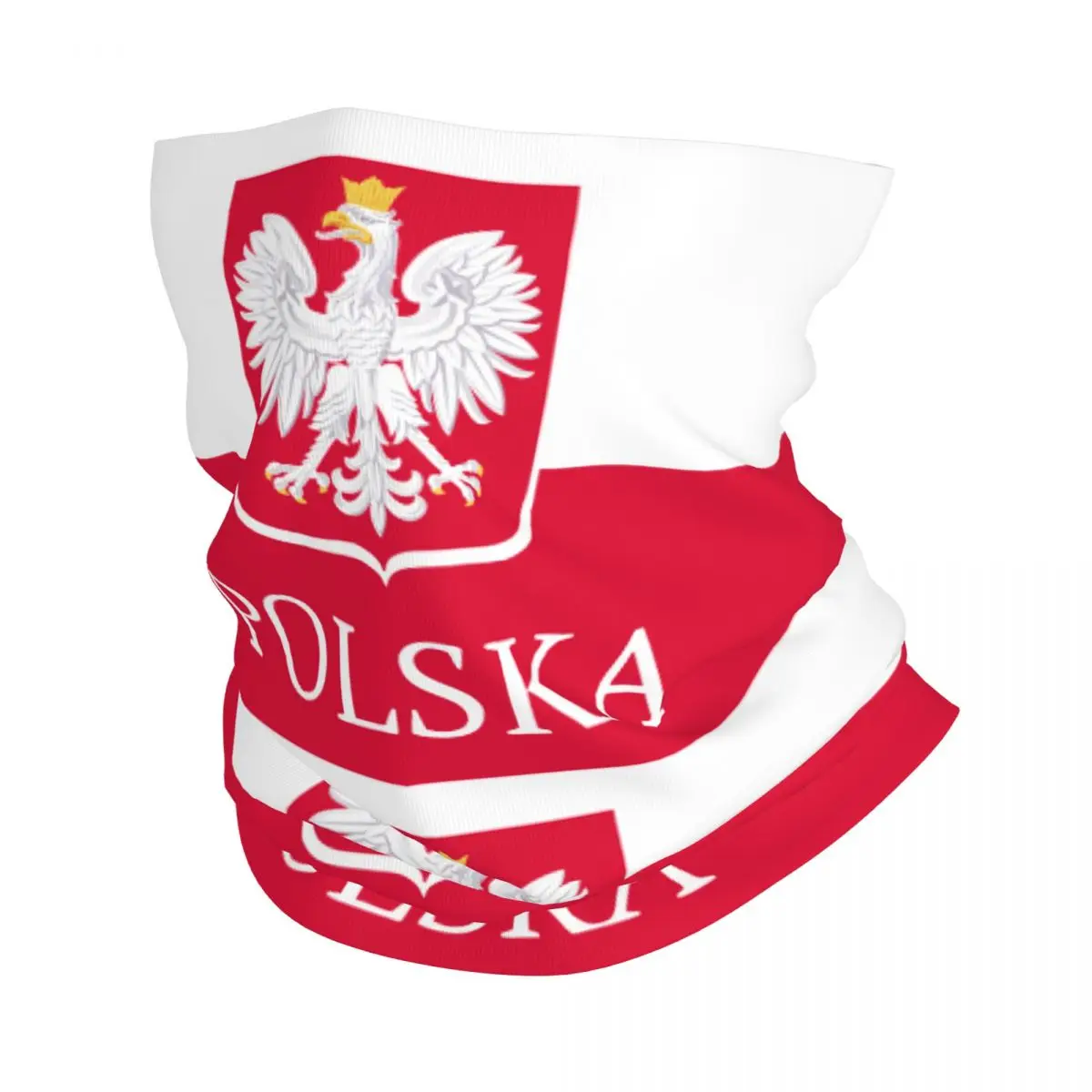 

The Republic Of Poland Eagle Bandana Neck Gaiter Printed polish white red EU Mask Scarf Warm Cycling Scarf Fishing for Men Adult