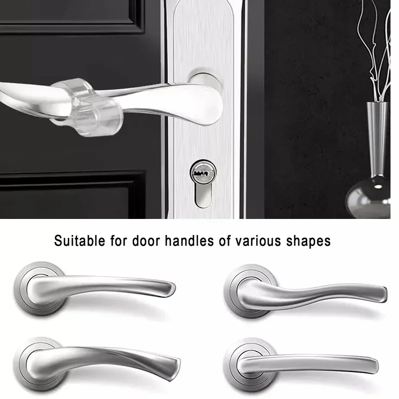 Handles Door Stopper Silicone Gel Door Stop Transparent Wall Protection Knob Bumper Furniture Protector Pad Handle Buffer,door stopper,silicone door stopper,door stopper bumpers