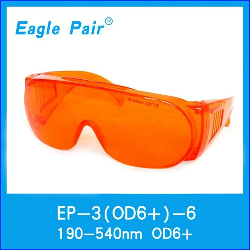 OD6+ 355nm 395nm 405nm 450nm 532nm Laser Safety Glasses Blue Green Diode Protection Goggles