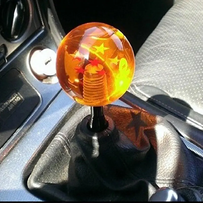 

Orange Universal Auto Shift Knob RARE Star Ball Z BALL Car Gear SHIFT KNOB Anime Dragon Series 1-7 STARS Shift Lever Head