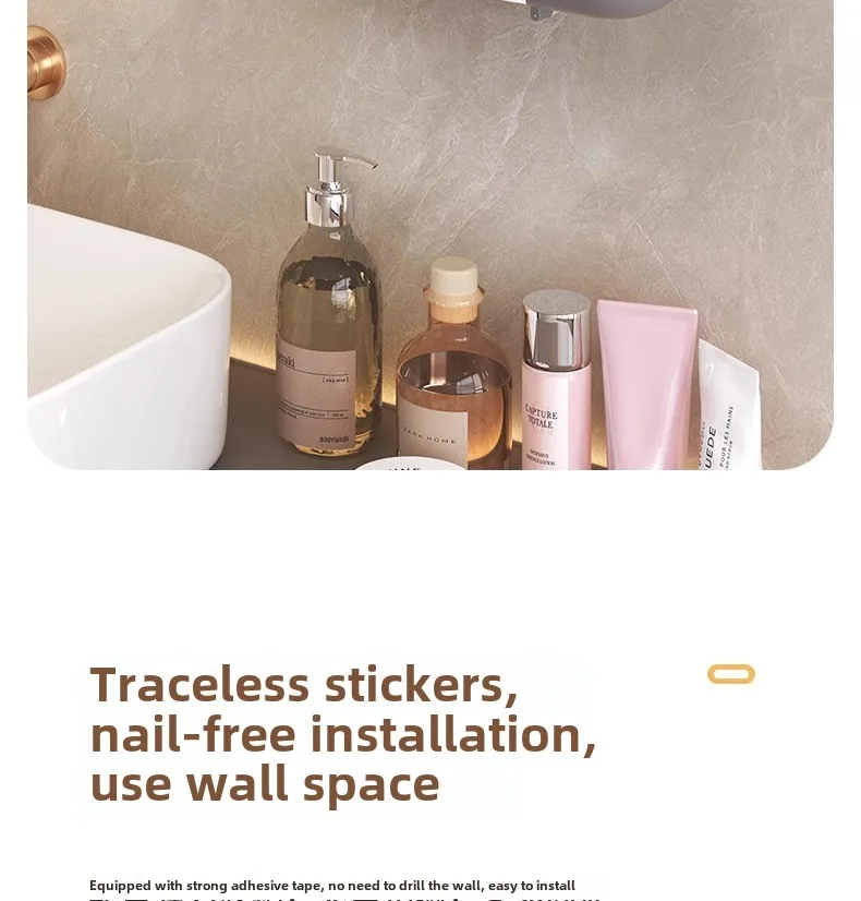 Ecoco Multi-Functional Wall-Mounted Tissue Box With Tissue Inside