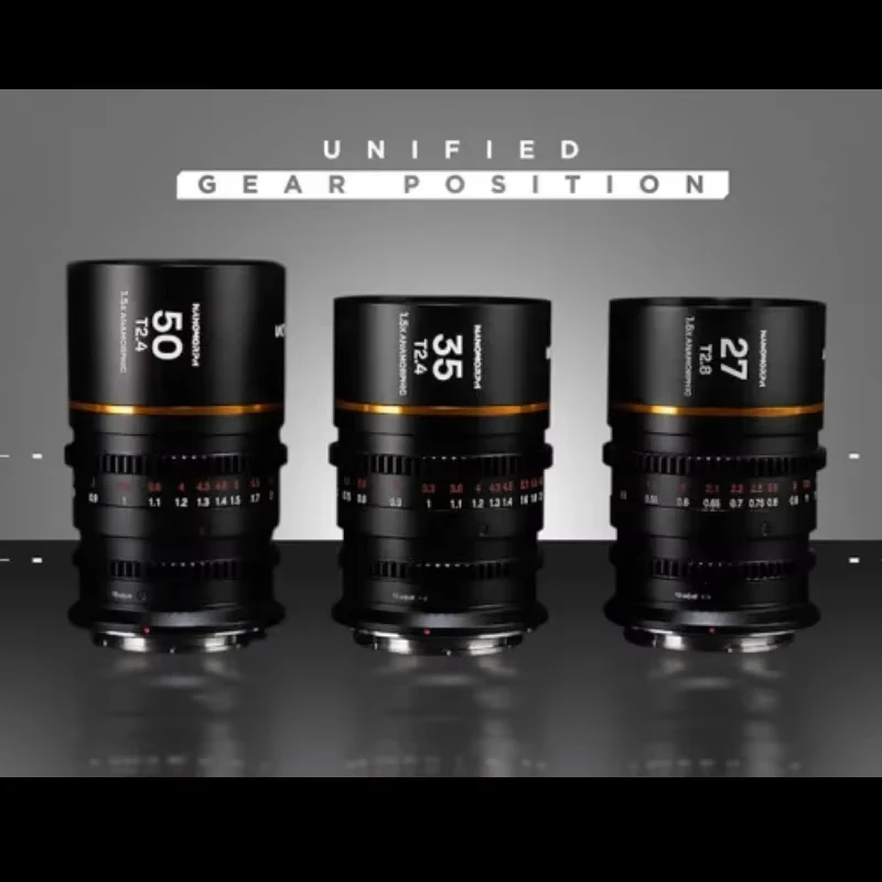 비너스 라오와 나노모프 27mm T2.8 35mm / 50mm T2.4 S35 프라임 1.5x 아나모픽 렌즈 ( E, 후지 X, 캐논 R, DJI DL, L PL 마운트용)