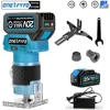 Brushless 5 Speed Wood Router Tool Cordless Milling Engraving Slotting Machine Woodworking Trimming Machine for Makita Battery 1