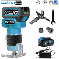 Brushless 5 Speed Wood Router Tool Cordless Milling Engraving Slotting Machine Woodworking Trimming Machine for Makita Battery 1