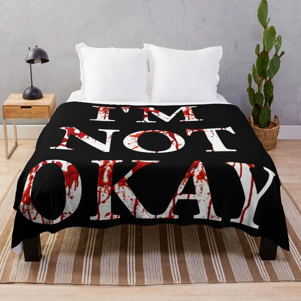 

Bad day i'm not okay Throw Blanket Baby Kid'S Thins Flannel Fabric Blankets