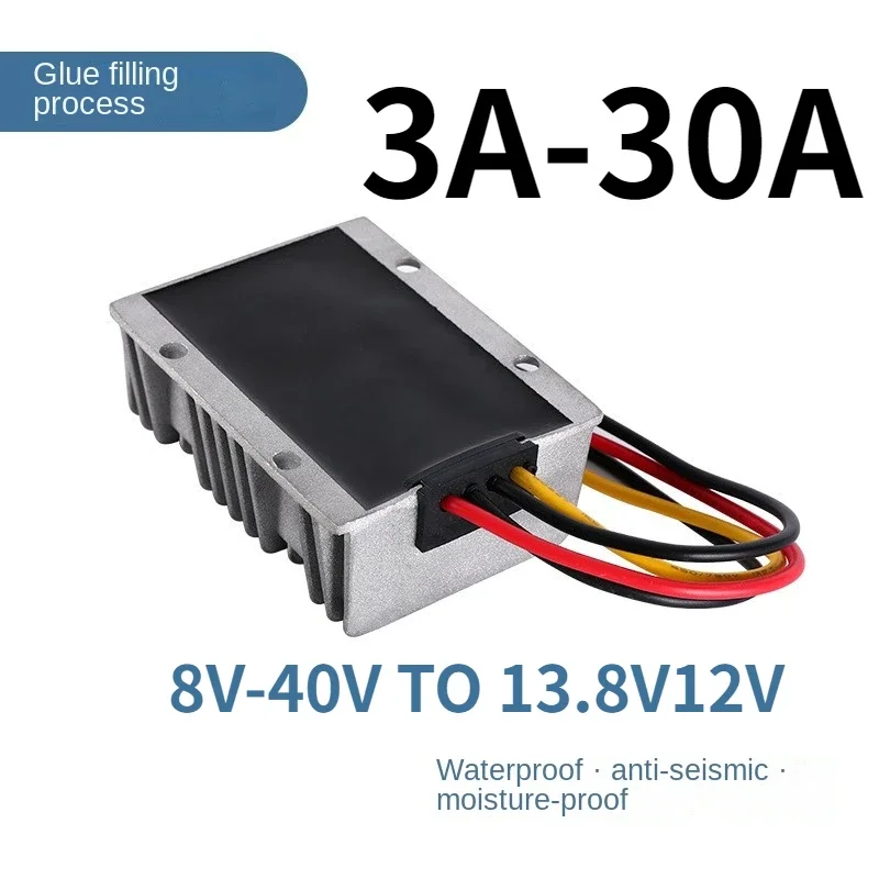 Módulo de Alimentação Step-down Automático Buck Conversor dc Boost Estabilizador de Voltagem Regulador 840v 12v 24v 36v a 13.8v 12v 30a1a