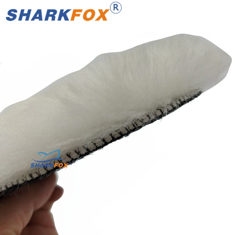 Sharkfox Wool Polishing Disc 80-180mm Heavy Cutting Pad Wool Polishing ing Pads High Density Lambs For Polisher Waxing
