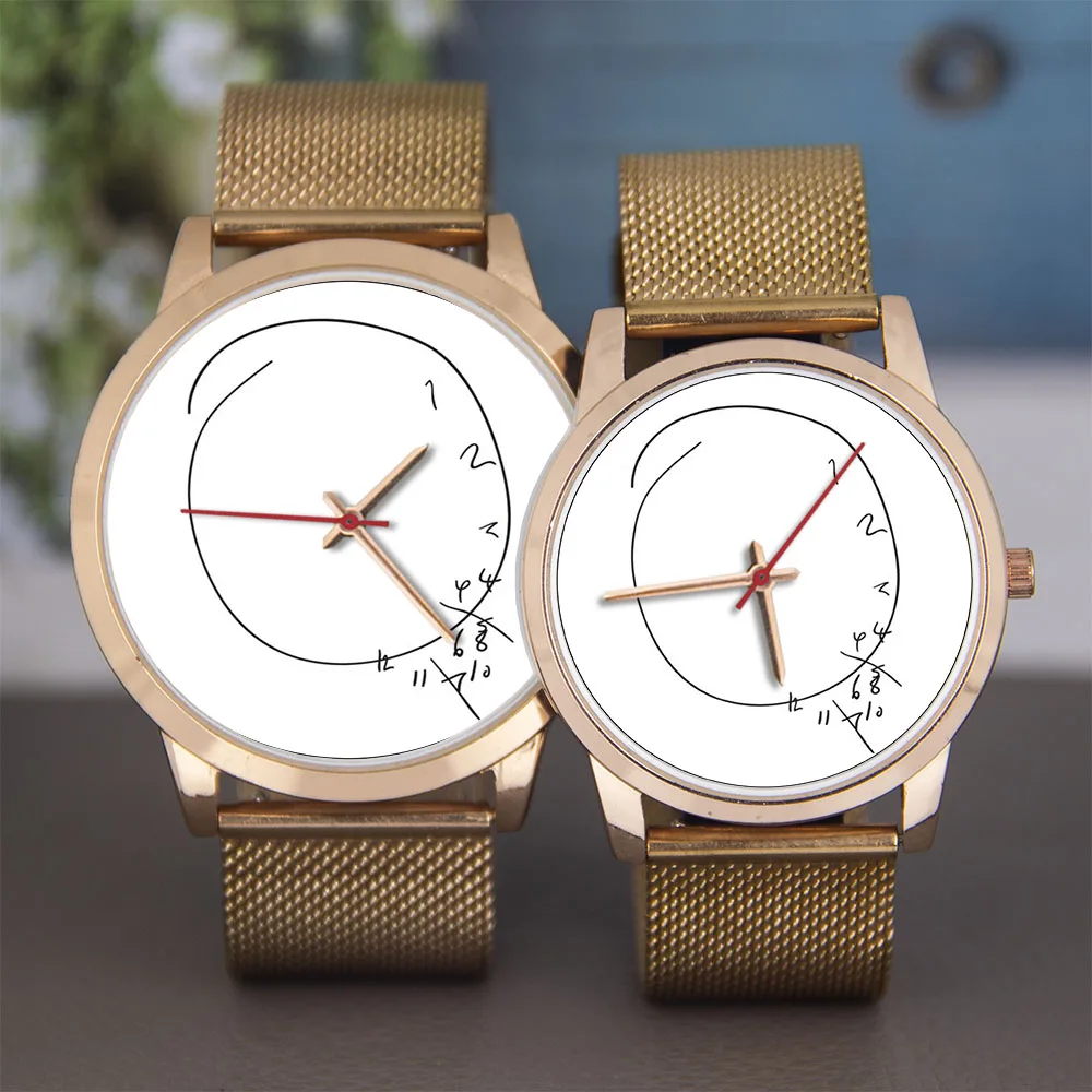 Rosegold Artistic Spiral Dial Minimalist Wristwatch – Creative Gift