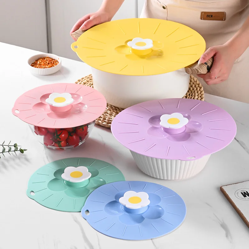 Boil Over Safeguard Lids, Silicone Microwave Splatter Lid for Food, BPA-Free & Plastic, Removable, Easy to clean