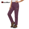 MAGCOMSEN Winter Women's Ski Pants Fleece Lined Warmth Waterproof Shell Straight Working Outdoor Hiking Camping  Pants 1