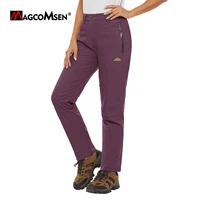 MAGCOMSEN Winter Women's Ski Pants Fleece Lined Warmth Waterproof Shell Straight Working Outdoor Hiking Camping  Pants 1