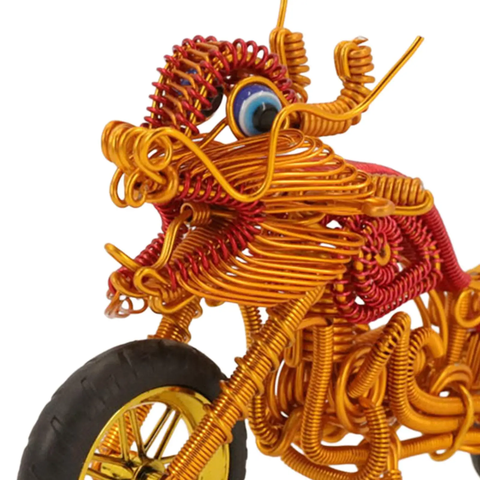 Motorcycle Model Metal Retro Artwork Toy Decoration for Office Desktop Cafe