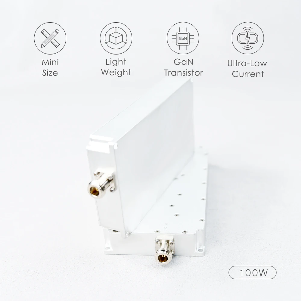 100W 1170-1280MHz 1340-1450MHz 1550-1620MHz 2400-2500MHz 5150-5350MHz 5725-5850MHz GPS WIFI Signal Power Amplifier Module
