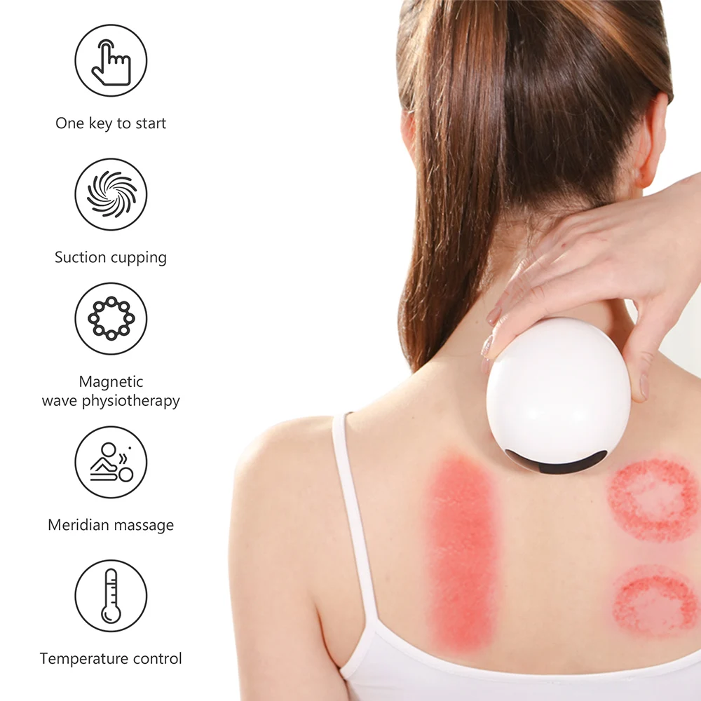 Chinese Cupping Therapy Electric Vacuum Suction Scraping Massager Tool Health Care Gua Sha Device Care Massager Scraping Machine 3