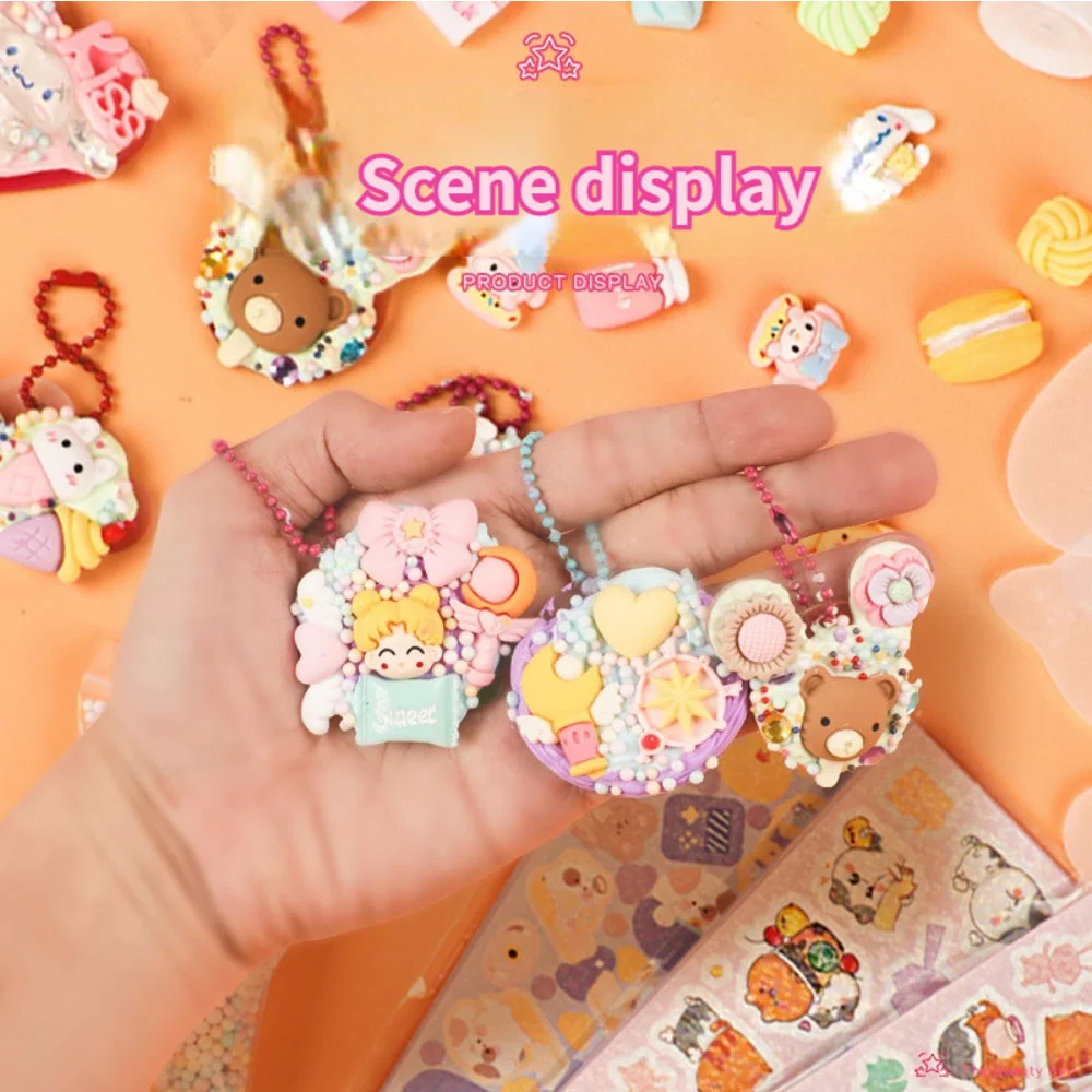 Kawaii DIY 크림 글루 구카 세트, 핸드 원장 재료 팩, 수공예 작품 제작 스티커, diy 재료 장난감, 어린이 선물