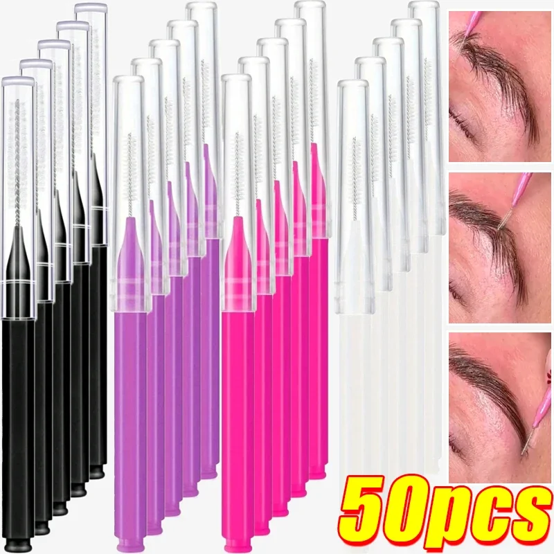 Portable Mini Eyebrow Brushes Disposable Eyelash Brow Lifting Brush Applicators Lash Extension Comb Beauty Makeup Tools 1