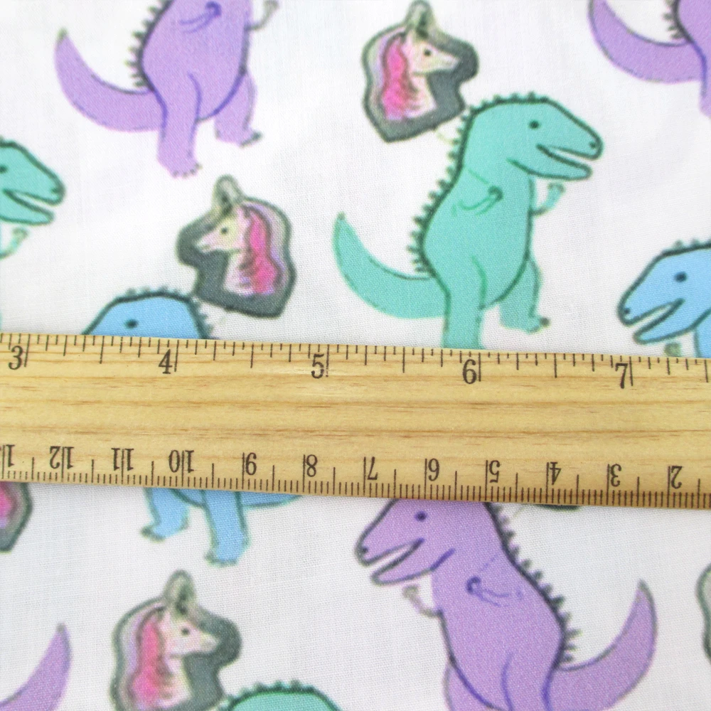 Dinosaurs Animals 50*145cm Polyester 100% Cotton Fabric Sewing Quilting Fabric Needlework Material DIY Handmade Patchework