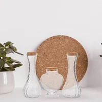 3 Pcs Wedding Sand Ceremony Bottle Set Glass Jars Storage Bottles Transparent Landscape Bottle Craft Storage Bottle Home Garden 1