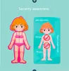 Kids Montessori 3D Puzzle Human Body Cognition Model Educational Learning Organ Assembled Toy Teaching Tool For Children 3