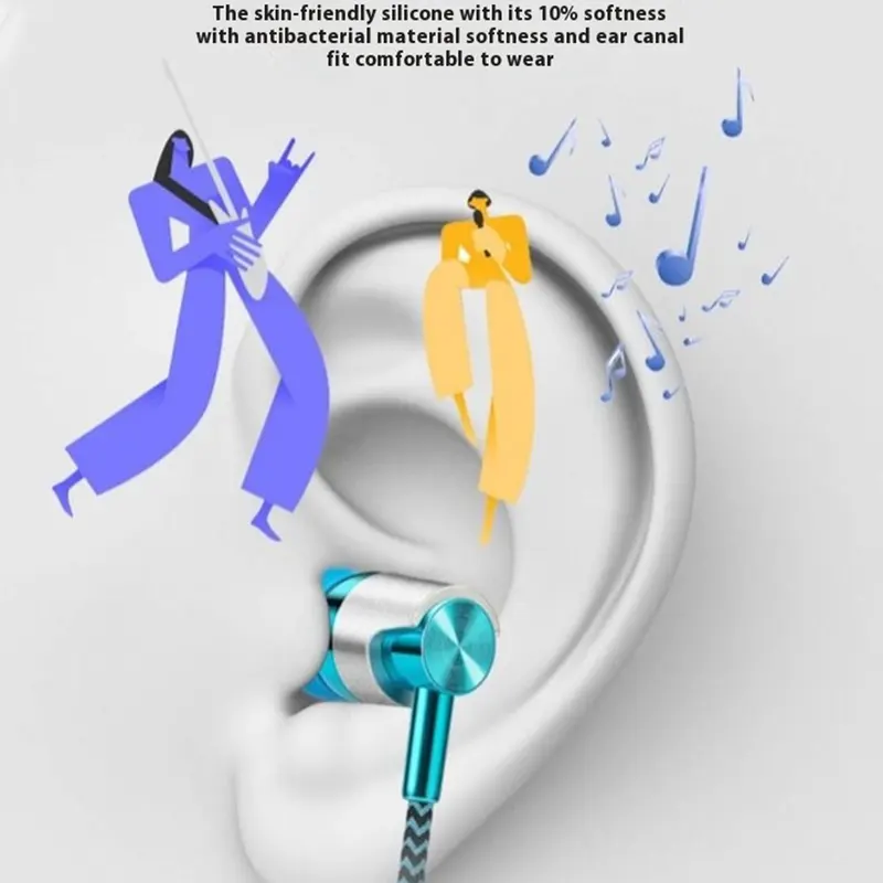 Wired In-ear Earphone In Ear Noise Cancellation Ergonomic