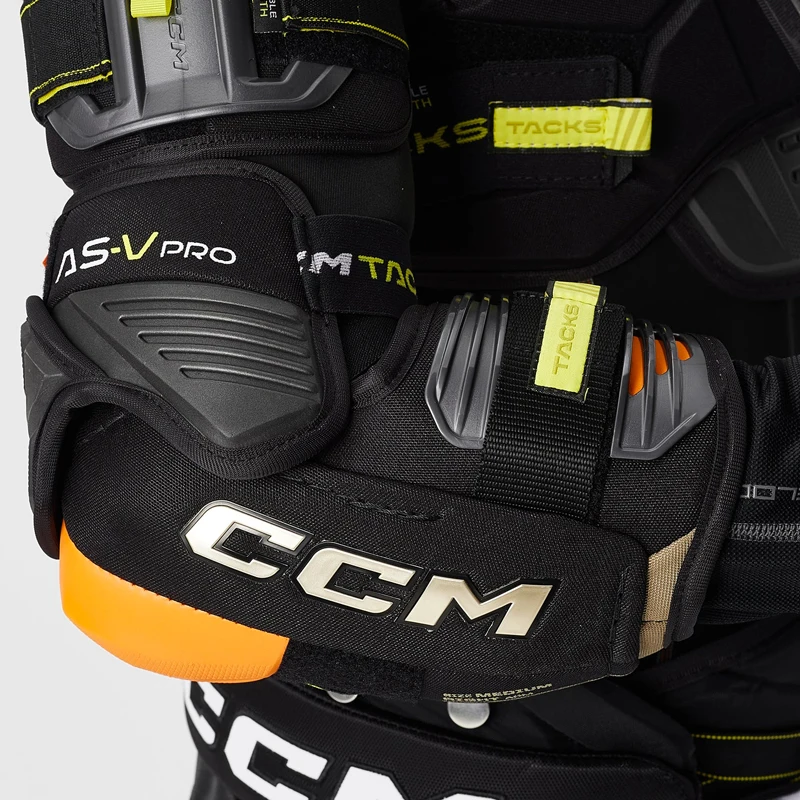CCM Tacks AS-V ProIce Hockey Elbow Protector para crian&ccedil;as, protetor de cotovelo, patina&ccedil;&atilde;o, patina&ccedil;&atilde;o, Super Tacks