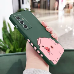 Charming Little Fat Pig Phone Case Cover - Samsung A05 (Dark Green)