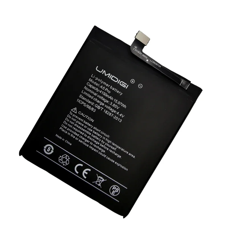 2024 Years 100% Original High Quality 4150mAh Replacement Battery For UMI Umidigi A5 Pro A5Pro Cell Phone Batteries Bateria