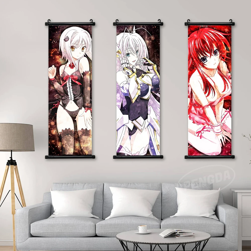 High School DxD-Harem Fantasy Adventure Anime Poster Room Wall Art  Decoration Poster Canvas Wall Art Prints for Wall Decor Room Decor Bedroom  Decor