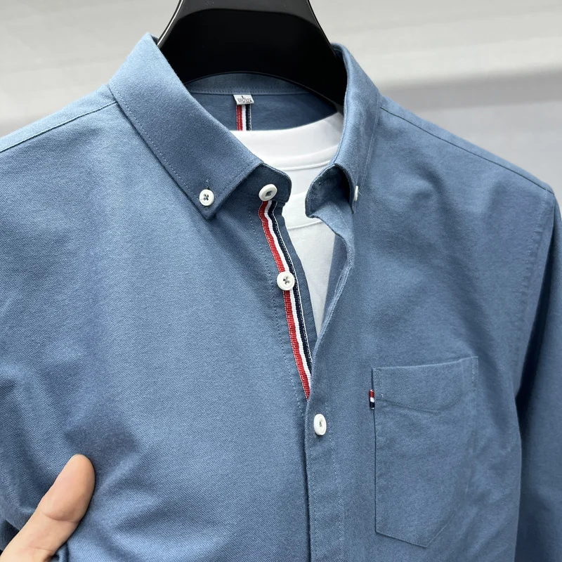 slim fit dress slacks Casual diamond Buttons Mens Dress Shirts Long Sleeve Black Luxury Busi –  Super Quick sl main image 1