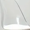 Acrylic Clear Desk Chair, Modern Small Cute Armless Vanity Rolling Plastic Chair Home Office Lucite Ghost Chairs Cushion Padded 6