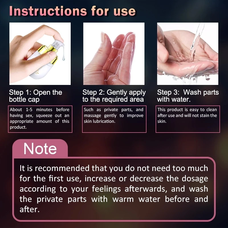 Women's Orgasm Gel Strong Lubricant Firming Intimate Oil Spray Massage for Enhanced Pleasure 2