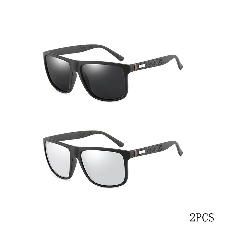 Occhiali Da Sole Polarizzati B BIDEN Modello Quadrato Retrò | Unisex Con Protezione UV400 | Leggeri E Alla Moda Per Uomo E Donna
