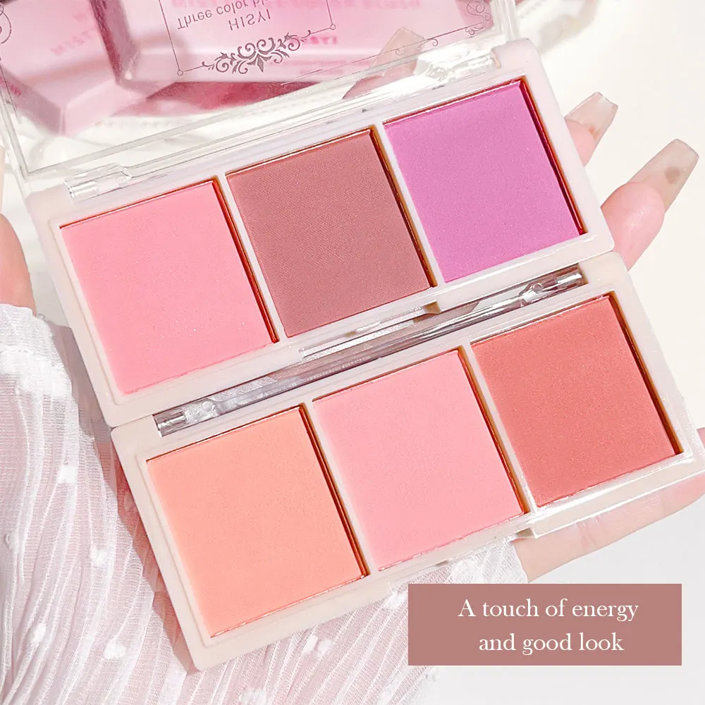 Blush Plate Three-color Matte Natural Makeup