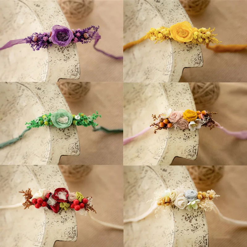 ❤️CYMMHCM Newborn Photography Props Manual Headband Studio Infant Photo Headwear Baby Shoot Accessories Fotografia 1